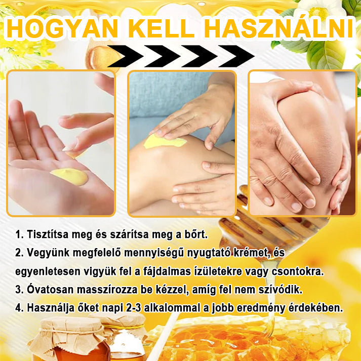 VLSVLS™ Méhméreg Azonnali Ultra Erős Fájdalomcsillapító Krém - (Enyhíti a fájdalmat ízületi gyulladás, izomfájdalom, hátfájás, térdek, hát, vállak, csípők, csuklók, kezek esetén)