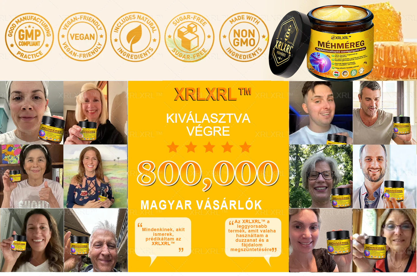 👍👍XRLXRL™ Méhméreg Fájdalomcsillapító Csontregeneráló Krém (Speziell für ältere Erwachsene & von der AAOS empfohlen)