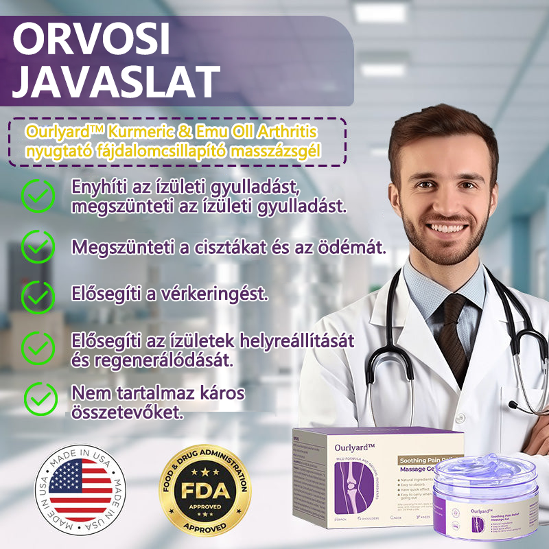 👨⚕️Official Áruház: Ourlyard™ Kurkuma és Emu-olaj ízületi gyulladás csillapító fájdalomcsillapító masszázs gél 👨⚕️American Ortopédia (AAOS) jóváhagyva🔥🔥🔥🔥