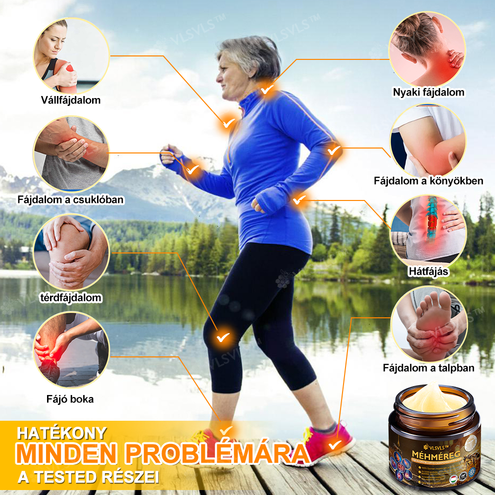 VLSVLS™ Méhméreg Azonnali Ultra Erős Fájdalomcsillapító Krém - (Enyhíti a fájdalmat ízületi gyulladás, izomfájdalom, hátfájás, térdek, hát, vállak, csípők, csuklók, kezek esetén)