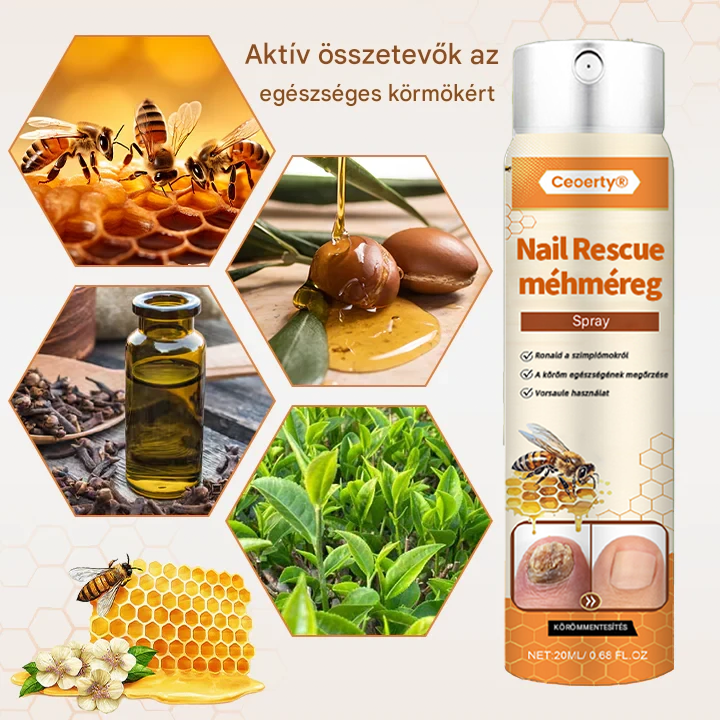 méhméreg spray – 2 hét alatt orvosolja a körömgombát! 🚀
