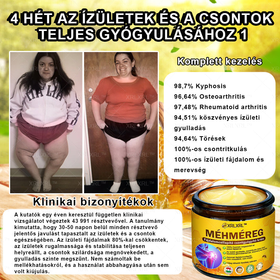 👍👍XRLXRL™ Méhméreg Fájdalomcsillapító Csontregeneráló Krém (Speziell für ältere Erwachsene & von der AAOS empfohlen)