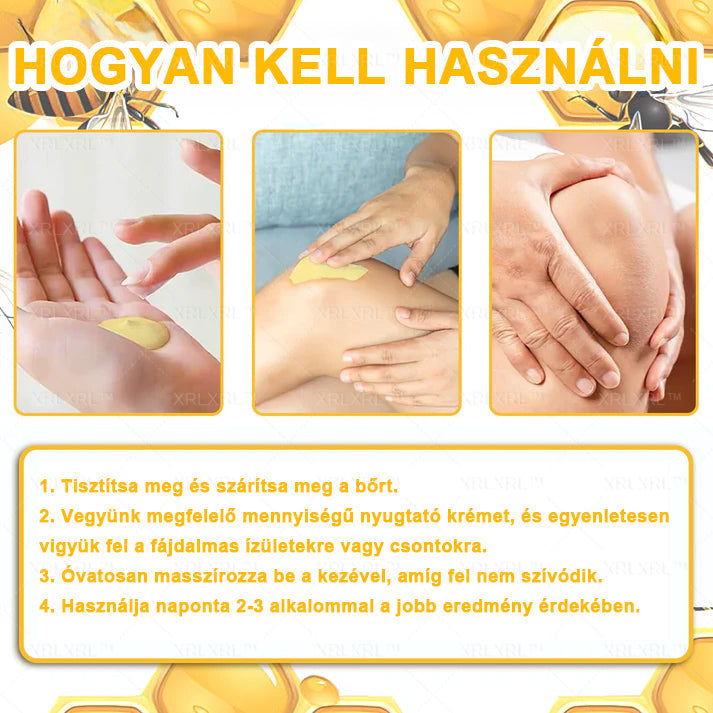 👍👍XRLXRL™ Méhméreg Fájdalomcsillapító Csontregeneráló Krém (Speziell für ältere Erwachsene & von der AAOS empfohlen)