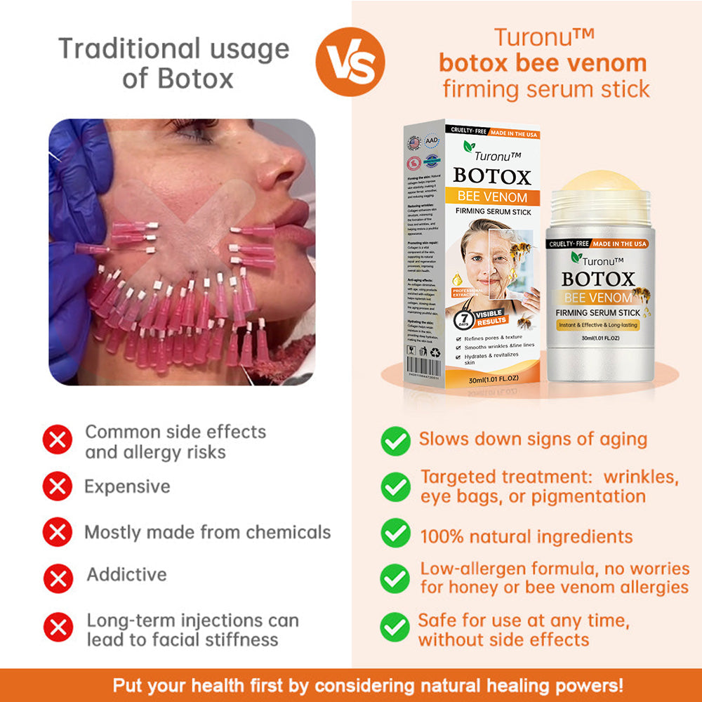 Az USA-ból készült és szállították✨Turonu™ Botox Bee Venom bőrfeszesítő szérumstick (🔥Utolsó NAP 70% KEDVEZMÉNY)💄