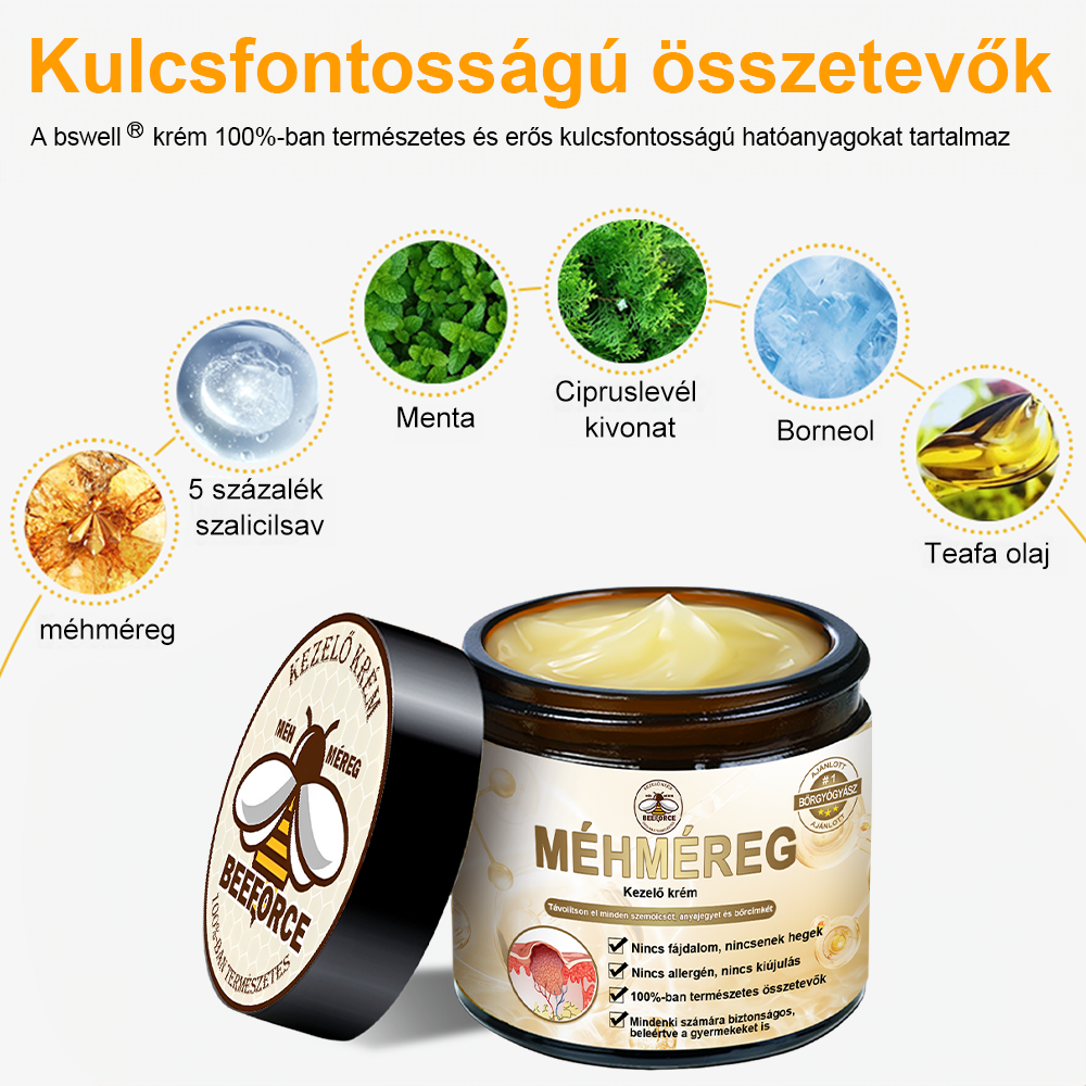 BSWELL® Méhméreg Kezelés Krém👨‍⚕️（AAD ajánlott） (🔥utolsó nap promóció 80% ki）