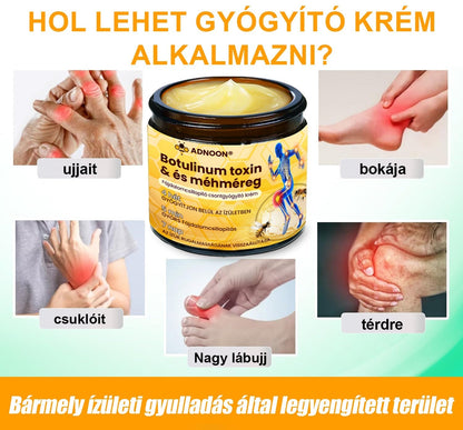 ADNOON® Botulinum Toxin & Méhméreg Fájdalomcsillapító Csontgyógyító Krém👨‍⚕️A Magyar Ortopéd Társaság (MOT) Által Jóváhagyva